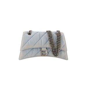 Hobo Crush S Bag - Balenciaga - Denim - Blue